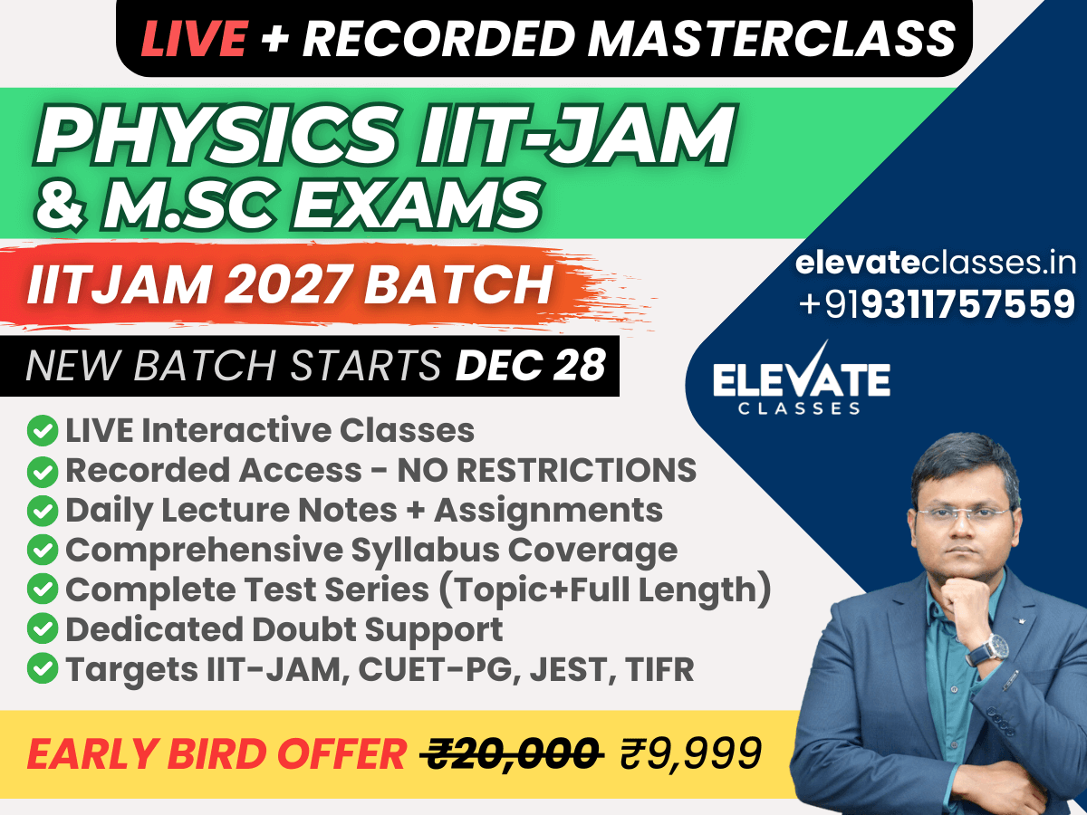 Physics IIT-JAM 2026 Masterclass